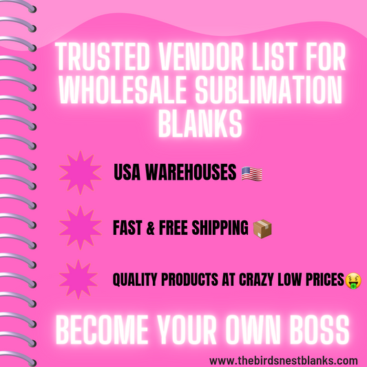 Trusted Vendor list for wholesale Sublimation blanks