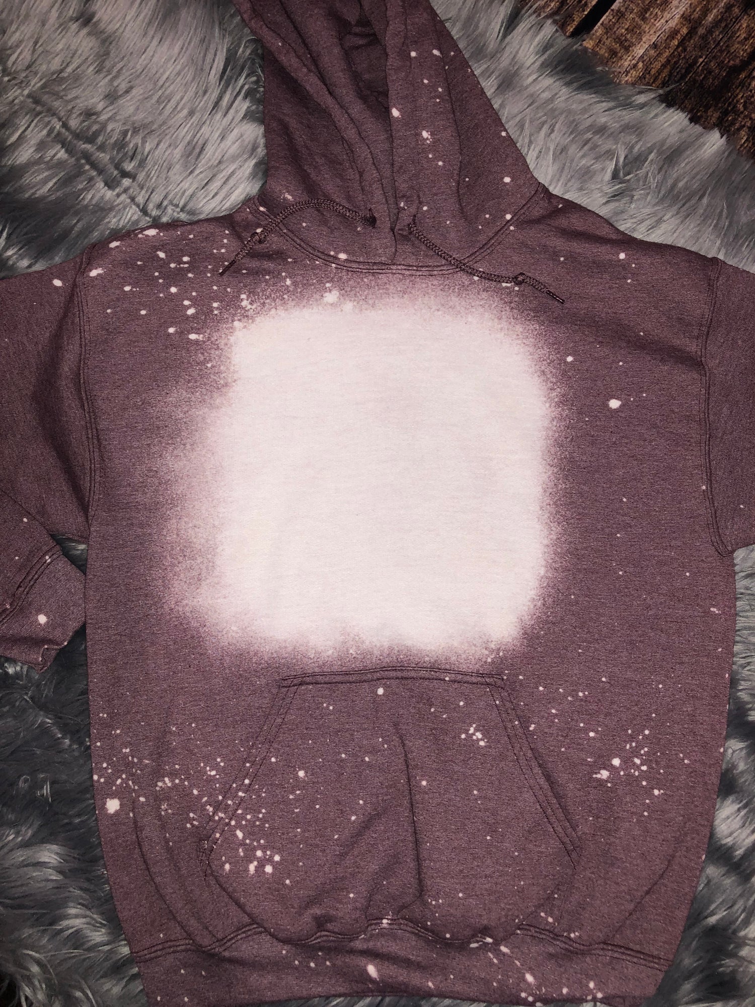 Sublimation Bleached Hoodie Sweatshirt – Radioactive Glitter