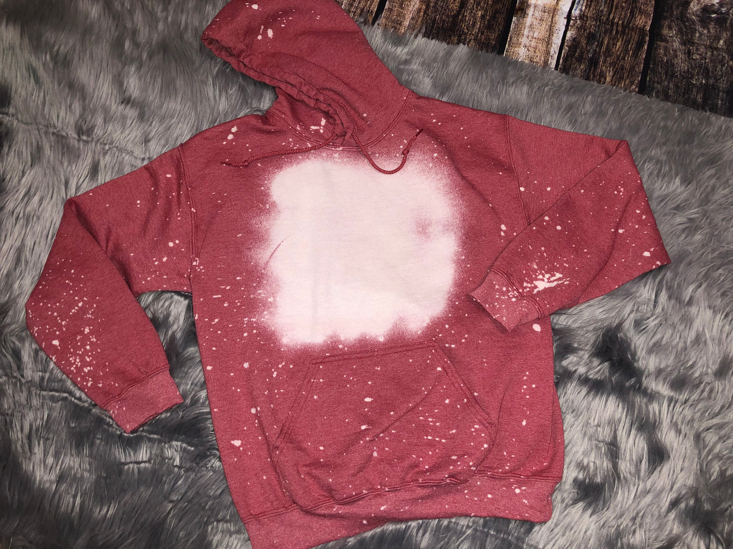 Bleach tie discount dye red hoodie